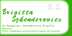 brigitta szkenderovics business card